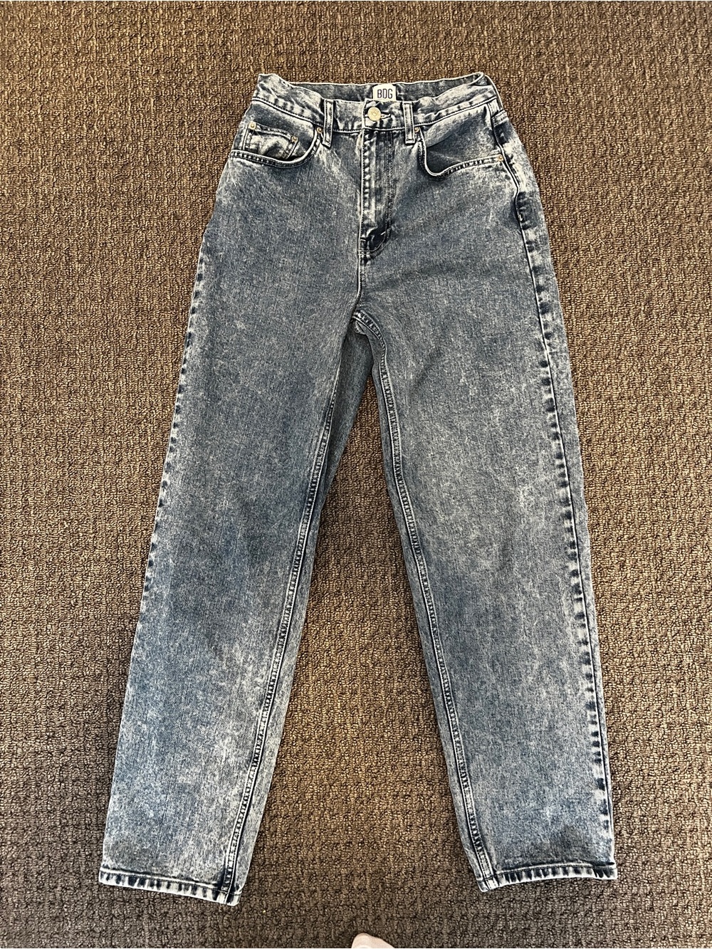 Urban Outfitters High-Rise Jeans in Grey-Blue
